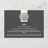 ローンサンドドル – 木炭グレイ結婚ズ – 詳細 エンクロージャーカード (正面)