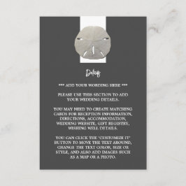 ローンサンドドル – 木炭グレイ結婚ズ – 詳細 エンクロージャーカード