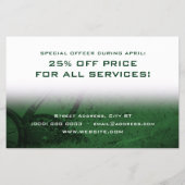 ローンサービスモダンプロフェッショナルフライヤー チラシ (裏面)