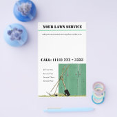 ローンサービス造園ビジネスフライヤー チラシ (シングル)