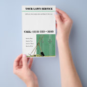 ローンサービス造園ビジネスフライヤー チラシ (ハンドル)