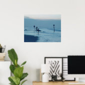 ローンサーファーデュスクポンスインレットFLビーチタイドポスター ポスター (ホームオフィス)