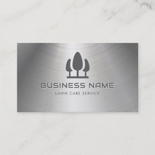 ローンサー気にビス用金属名刺 名刺 (正面)