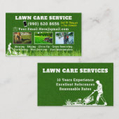 ローンサー気にビス造園サービスの草刈 名刺 (正面/裏面)