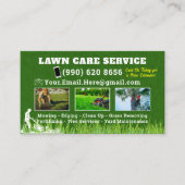 ローンサー気にビス造園サービスの草刈 名刺 (正面)