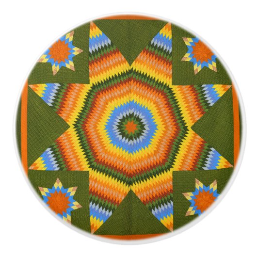 ローンスターキルト セラミックノブ (正面)