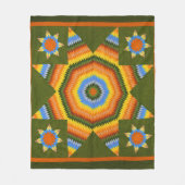 ローンスターキルト フリースブランケット (正面)