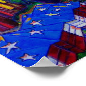 ローンスター夕べプリント ポスター (角)