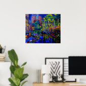 ローンスター夕べプリント ポスター (ホームオフィス)