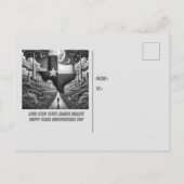 ローンスター州シンブライトハッピーテキサス州デイ ポストカード (裏面)