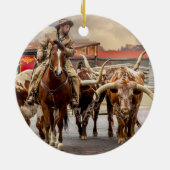 ローンスター州テキサス州オーナメント セラミックオーナメント (裏面)