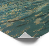 ローンセーリングボート – 印象派スタイルシースケープアート ポスター (角)