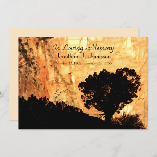 ローンツリー愛する記憶の供養 招待状 (正面/裏面)