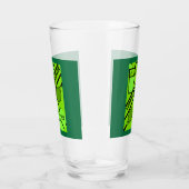 ローンテニスプレーヤーのグラフィックアート タンブラーグラス (右)