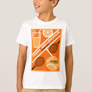 ローンテニスプレーヤーのグラフィックアート Tシャツ