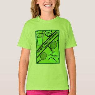 ローンテニスプレーヤーグラフィックアートTシャツ Tシャツ