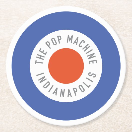 ローンデルパーティーコースター ラウンドペーパーコースター (正面)