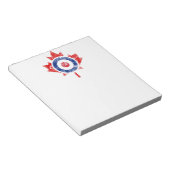 ローンデル・カナダカーリングホッケー目標グランジ氷 ノートパッド (アングル)