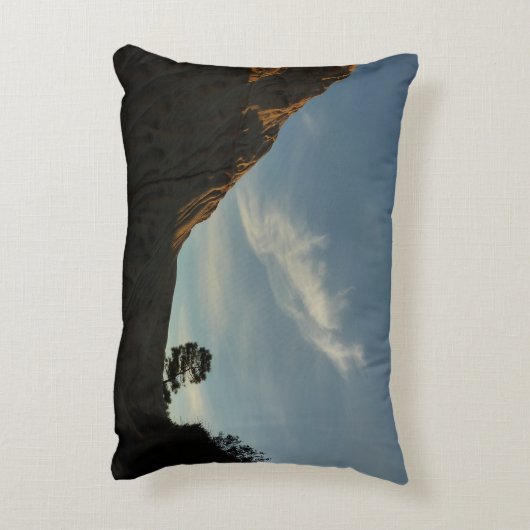 ローントーレイパインカリフォルニアサンセットランドスケープ アクセントクッション (裏面(縦))