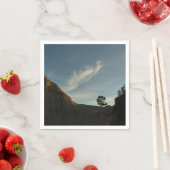 ローントーレイパインカリフォルニアサンセットランドスケープ スタンダードカクテルナプキン (インサイチュ)