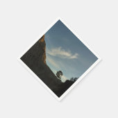 ローントーレイパインカリフォルニアサンセットランドスケープ スタンダードカクテルナプキン (角)