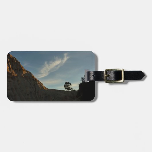 ローントーレイパインカリフォルニアサンセットランドスケープ ラゲッジタグ (正面横)