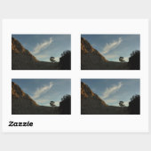 ローントーレイパインカリフォルニアサンセットランドスケープ 長方形シール (シート)