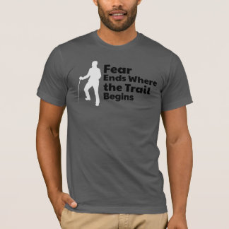 ローンハイカーシルエット – トレイルテスト済みティー Tシャツ