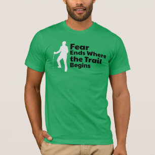 ローンハイカーシルエット – トレイルテスト済みティー Tシャツ