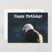 ローンバルドイーグル；ハッピーバースデー ポストカード (正面/裏面)