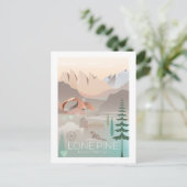 ローンパイン山ホイットニーハガキ ポストカード (スタンド正面)