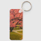 ローンパームツリーのビーチ、Gary Polingによる キーホルダー (裏面)