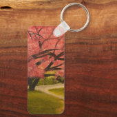 ローンパームツリーのビーチ、Gary Polingによる キーホルダー (裏面)