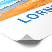 ローンビーチオーストラリア旅行プリント ポスター (角)