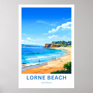ローンビーチオーストラリア旅行プリント ポスター