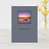 ローンフィッシャーマンカスタムの同情カード カード (黄色い花)