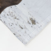 ローンブルエルク |イエローストーン国立公園 フリースブランケット (角)