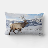 ローンブルエルク |イエローストーン国立公園 ランバークッション (裏面)