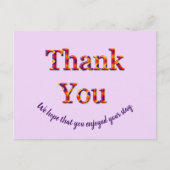 ローンプバケーションハウスサンキューゲス感謝していト ポストカード (正面)