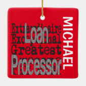 ローンプロセッサの超法規性カスタム セラミックオーナメント (裏面)