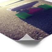 ローンペニーのスケートボードニッケル。 ポスター (角)