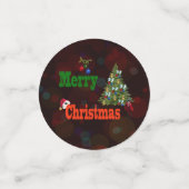 ローンボウルのクリスマススタイル、テーブル紙吹雪 コンフェッティ (スモール正面)