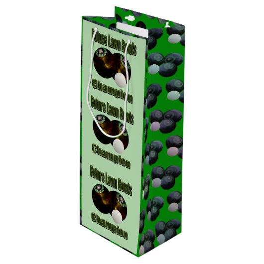 ローンボウルの未来のチャンピオン ワインギフトバッグ (正面アングル)