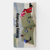 ローンボウルの本ポップアウト芸術、誕生日バナー 横断幕 (縦)