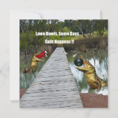 ローンボウルオーストラリア分割が発生する、フラットカード (正面)