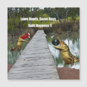 ローンボウルオーストラリア分割が発生する、磁気カード (正面)