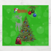 ローンボウルスクリスマスツリー、ビールボトルラベル ビールラベル (シングルラベル)