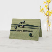 ローンボウルズクローズコール、誕生日 カード (黄色い花)