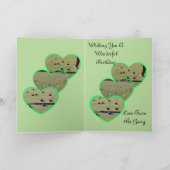 ローンボウルハッピーバースデーグリーティングカード サンキューカード (内部)