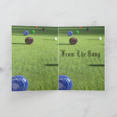 ローンボウルハッピーバースデー、 カード (内部)